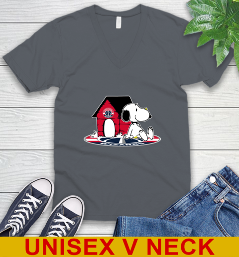 NBA Basketball Washington Wizards Snoopy The Peanuts Movie Shirt V-Neck T-Shirt 5