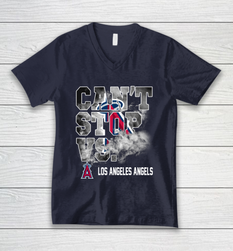 MLB Los Angeles Angels Baseball Can't Stop Vs Los Angeles Angels V-Neck T-Shirt 2