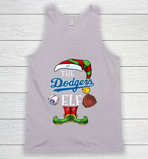 Los Angeles Dodgers Christmas ELF Funny MLB Tank Top 3