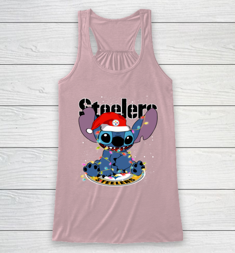 Pittsburgh Steelers NFL Football noel stitch Christmas Racerback Tank 5