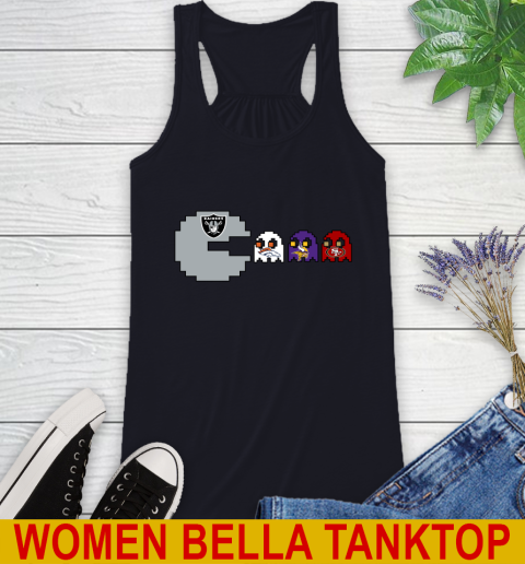 Oakland Raiders NFL Football Pac Man Champion Racerback Tank 10