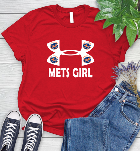 MLB New York Mets Under Armour Baseball Sports Women's T-Shirt 13