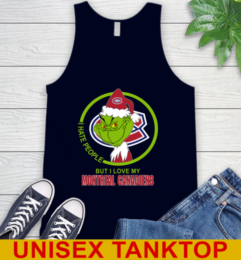 Montreal Canadiens NHL Christmas Grinch I Hate People But I Love My Favorite Hockey Team Tank Top 3
