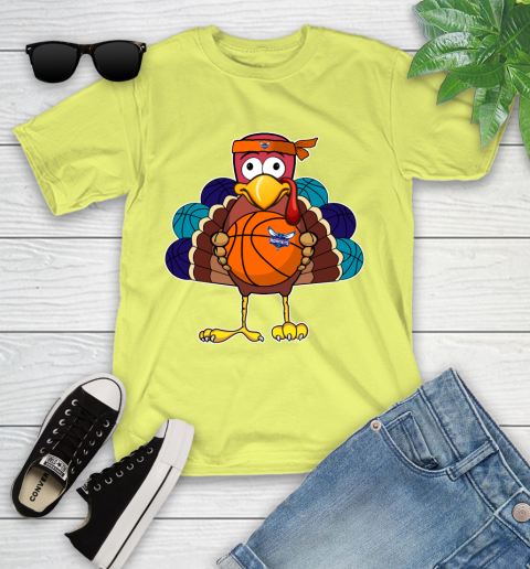 Charlotte Hornets Turkey thanksgiving day Youth T-Shirt 8