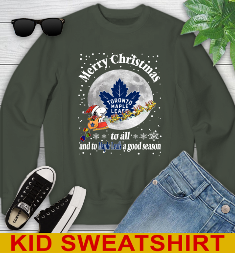 Toronto Maple Leafs Merry Christmas To All And To Maple Leafs A Good Season NHL Hockey Sports Youth Sweatshirt 8