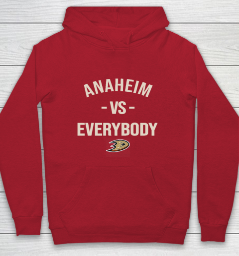 Anaheim Ducks Vs Everybody Youth Hoodie 7
