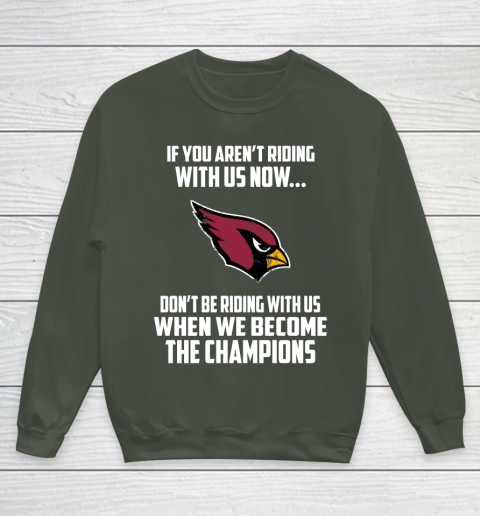 NFL Arizona Cardinals Football We Become The Champions Youth Sweatshirt 8