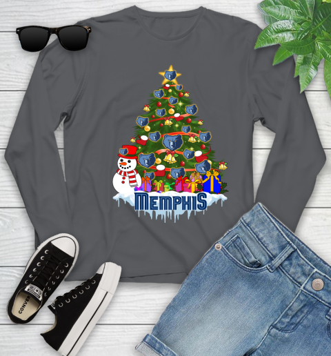 Memphis Grizzlies Merry Christmas NBA Basketball Sports Youth Long Sleeve 8