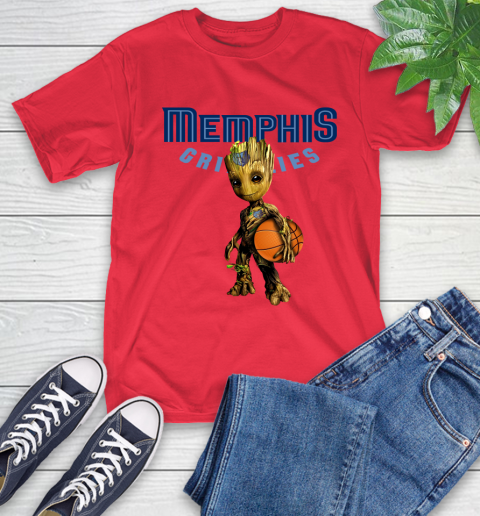 Memphis Grizzlies NBA Basketball Groot Marvel Guardians Of The Galaxy T-Shirt 10