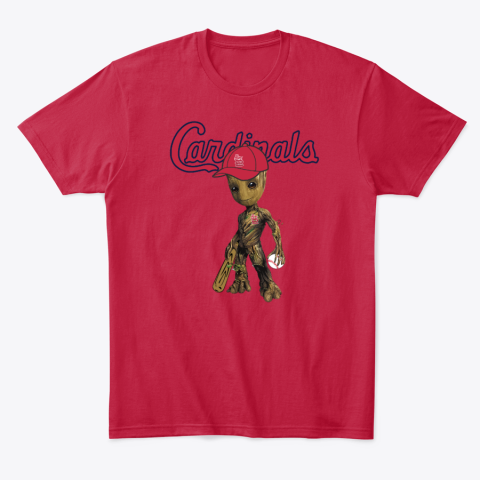 bjr5 stlouis cardinals groot guardians of the galaxy classic t shirt 2 front red
