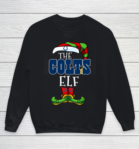 Indianapolis Colts Christmas ELF Funny NFL Youth Sweatshirt