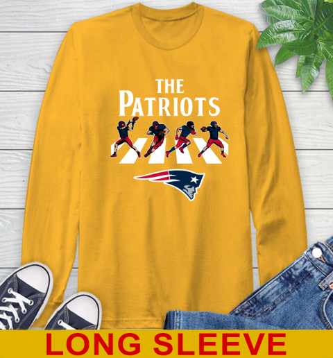 NFL Football New England Patriots The Beatles Rock Band Shirt Long Sleeve T-Shirt 2