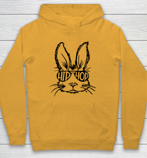 Hip Hop Bunny Face With Sunglasses Easter Day Hoodie 2