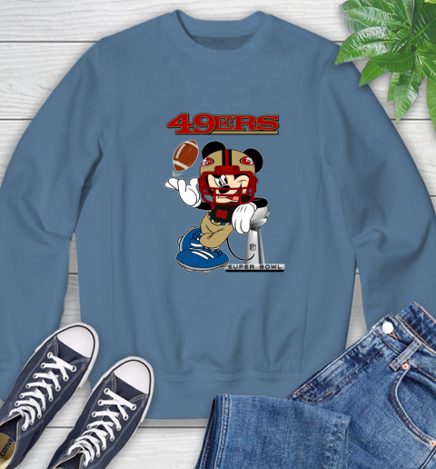 NFL San Francisco 49ers Mickey Mouse Disney Super Bowl Football T Shirt Sweatshirt 7