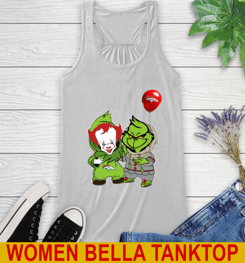 Denver Broncos Baby Pennywise Grinch Christmas NFL Football Racerback Tank