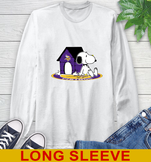 NFL Football Minnesota Vikings Snoopy The Peanuts Movie Shirt Long Sleeve T-Shirt