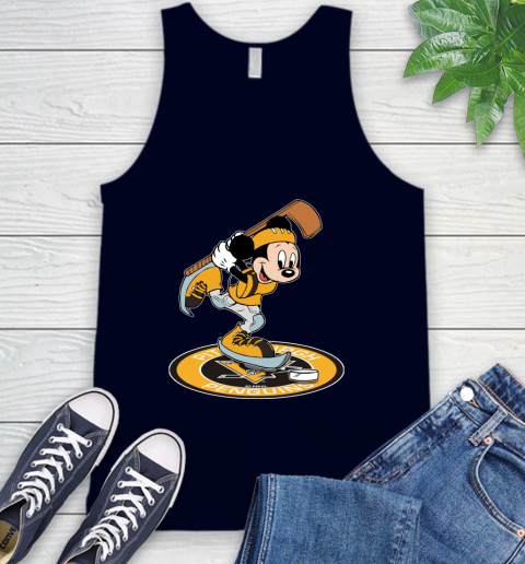 NHL Hockey Pittsburgh Penguins Cheerful Mickey Disney Shirt Tank Top 3