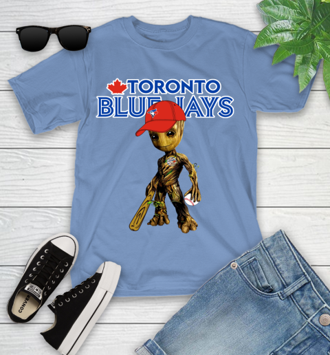MLB Toronto Blue Jays Groot Guardians Of The Galaxy Baseball Youth T-Shirt 11