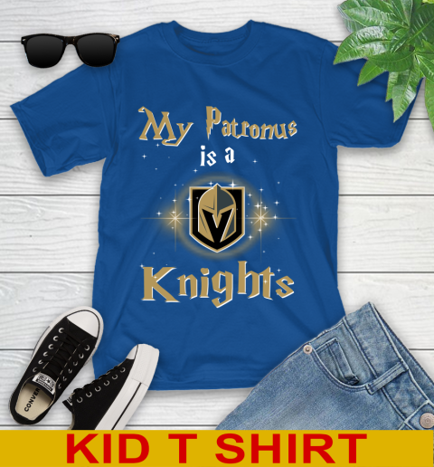 NHL Hockey Harry Potter My Patronus Is A Vegas Golden Knights Youth T-Shirt 10