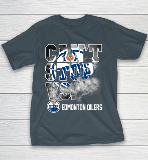 NHL Edmonton Oilers Hockey Can't Stop Vs Youth T-Shirt 5