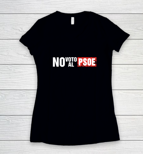 Marioviedo No Voto Al Psoe Women's V-Neck T-Shirt