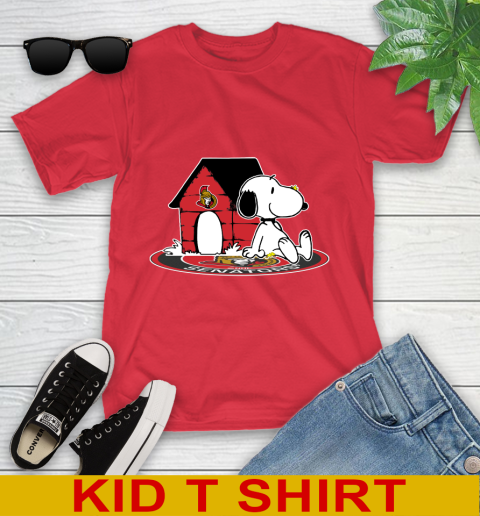 NHL Hockey Ottawa Senators Snoopy The Peanuts Movie Shirt Youth T-Shirt 10
