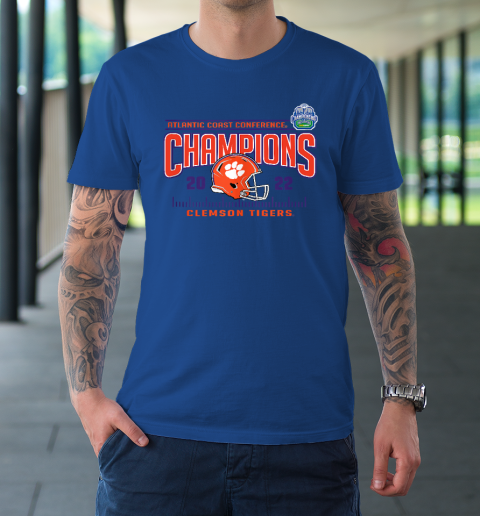 Clemson Tigers ACC Champs 2022 Helmet T Shirt Tee For Sports