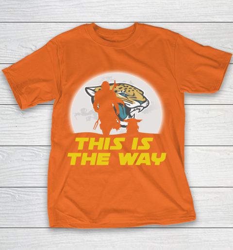 Jacksonville Jaguars NFL Football Star Wars Yoda And Mandalorian This Is The Way Youth T-Shirt 4