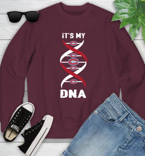 Montreal Canadiens NHL Hockey It's My DNA Sports Youth Sweatshirt 4