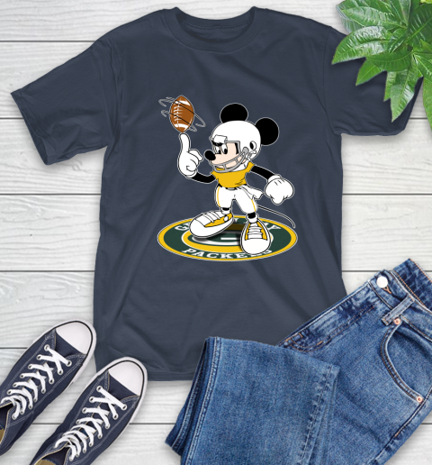 NFL Football Green Bay Packers Cheerful Mickey Disney Shirt T-Shirt 4