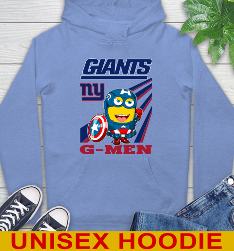 NFL Football New York Giants Captain America Marvel Avengers Minion Shirt Hoodie 11