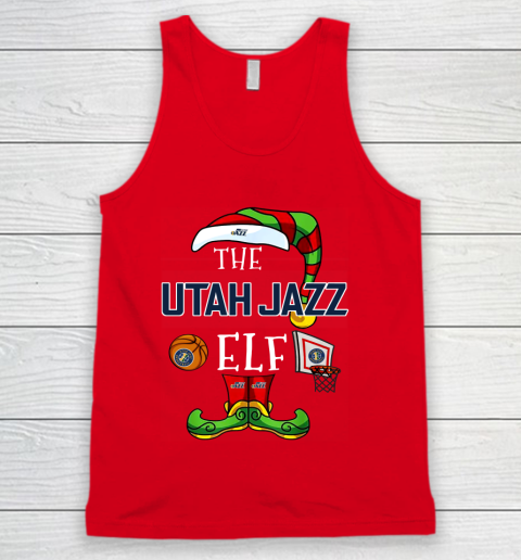 Utah Jazz Christmas ELF Funny NBA Tank Top 5