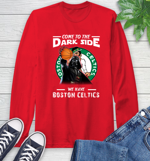 NBA Come To The Dark Side We Have Boston Celtics Star Wars Darth Vader Basketball Long Sleeve T-Shirt 11