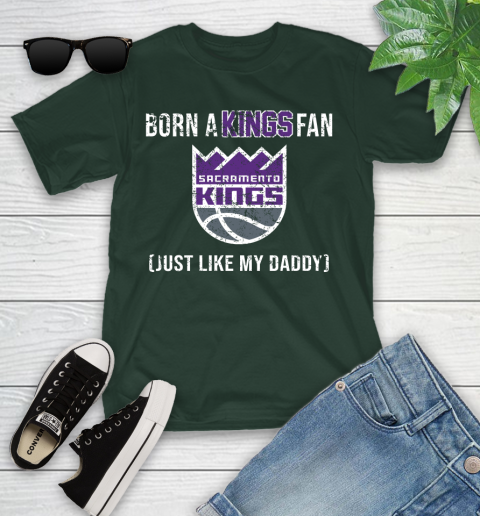 NBA Sacramento Kings Loyal Fan Just Like My Daddy Basketball Shirt Youth T-Shirt 4