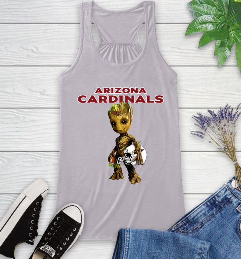 Arizona Cardinals NFL Football Groot Marvel Guardians Of The Galaxy Racerback Tank 5