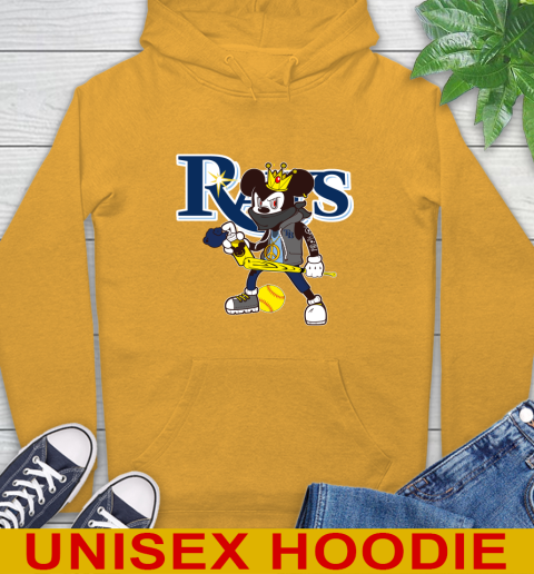 Tampa Bay Rays MLB Baseball Mickey Peace Sign Sports Hoodie 3