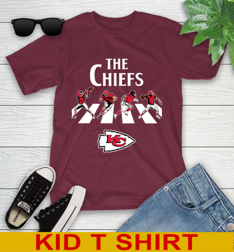 NFL Football Kansas City Chiefs The Beatles Rock Band Shirt Youth T-Shirt 5