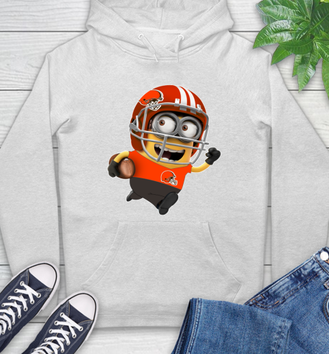 NFL Cleveland Browns Minions Disney Football Sports Hoodie