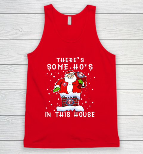 Philadelphia Phillies Christmas There Is Some Hos In This House Santa Stuck In The Chimney MLB Tank Top 5