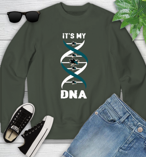 San Jose Sharks NHL Hockey It's My DNA Sports Youth Sweatshirt 9