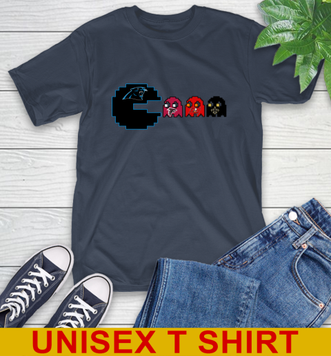Carolina Panthers NFL Football Pac Man Champion T-Shirt 4