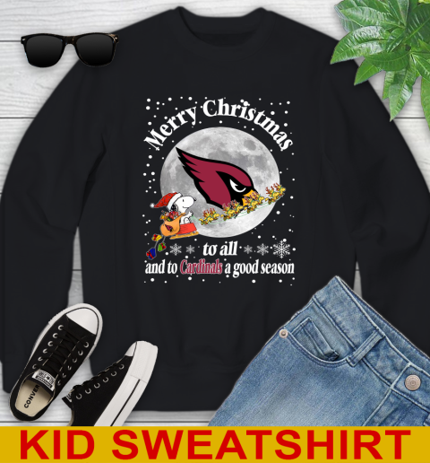 Arizona Cardinals Merry Christmas To All And To Cardinals A Good Season NFL Football Sports Youth Sweatshirt