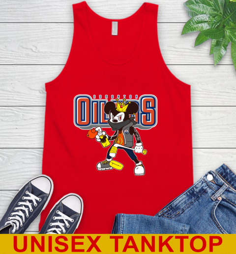 Edmonton Oilers NHL Hockey Mickey Peace Sign Sports Tank Top - Image 7