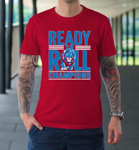 Detroit Ready To Roll Funny Lion Graphic T-Shirt 8