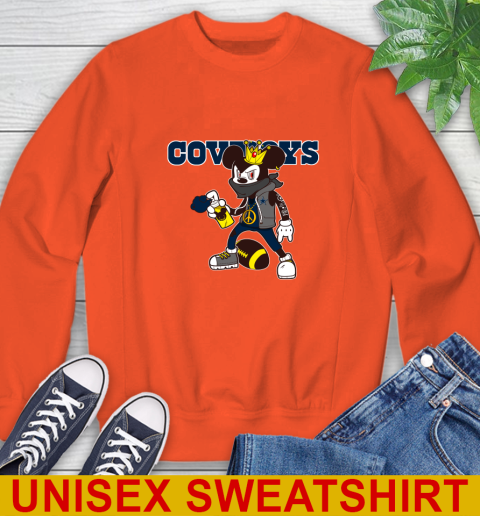 Dallas Cowboys NFL Football Mickey Peace Sign Sports Sweatshirt 5 Dallas Cowboys NFL Football Mickey Peace Sign Sports Sweatshirt - Image 5