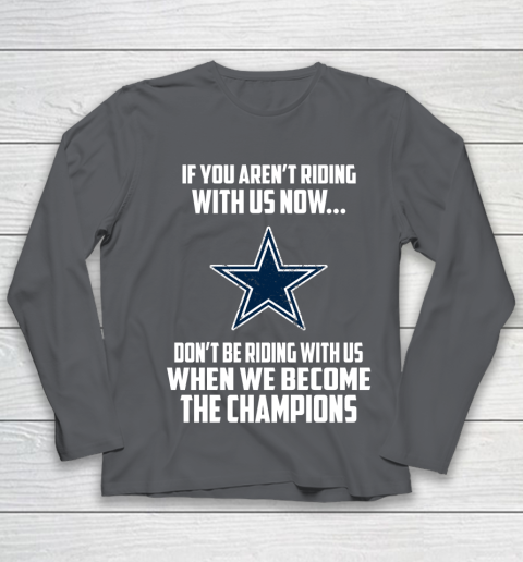 NFL Dallas Cowboys Football We Become The Champions Youth Long Sleeve 6