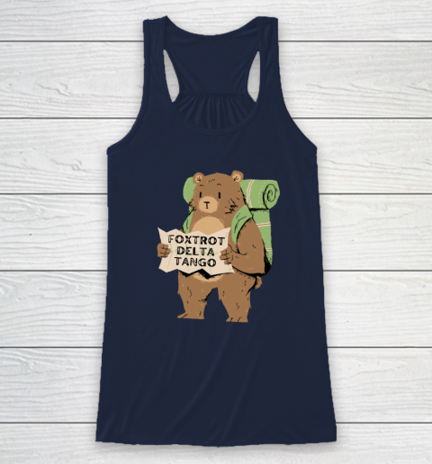 Bear Foxtrots Deltas Tangos Funny Racerback Tank 5