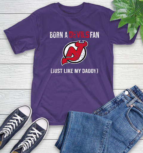NHL New Jersey Devils Hockey Loyal Fan Just Like My Daddy Shirt T-Shirt 5