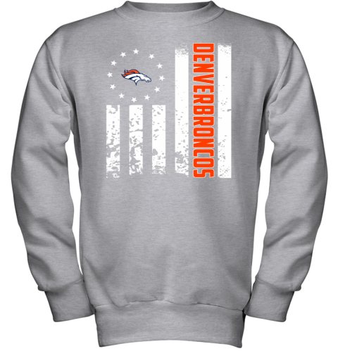 Denver Broncos NFL Football Iron Man Avengers American Flag Shirt Youth  Hoodie