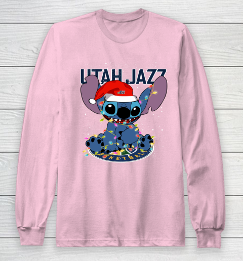 Utah Jazz NBA noel stitch Basketball Christmas Long Sleeve T-Shirt 6